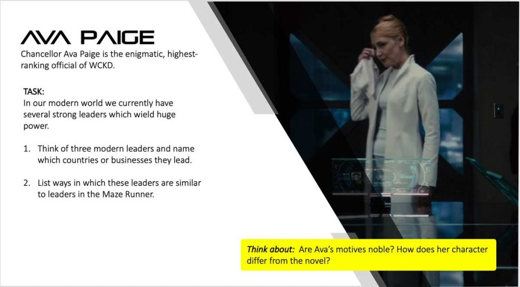 The Maze Runner Film Study Guide Film Study Guides